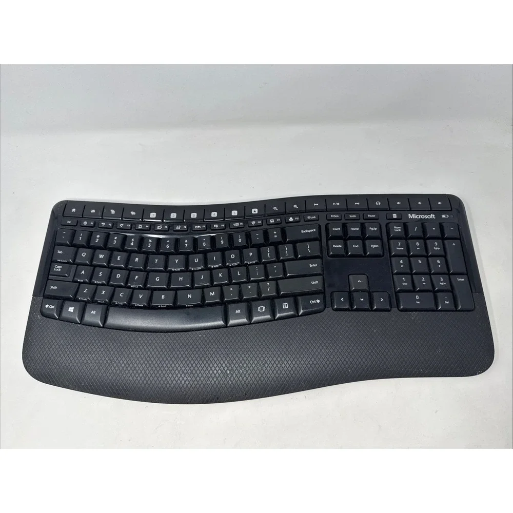Microsoft Wireless Comfort Keyboard 5050 Model 1728 No Receiver‎ Tested
